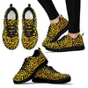 Gold Star Pattern Print Sneaker Shoes For Men Women-grizzshop