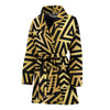 Gold Star Pattern Print Women Long Robe-grizzshop