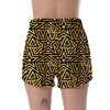 Gold Star Pattern Print Women's Shorts-grizzshop