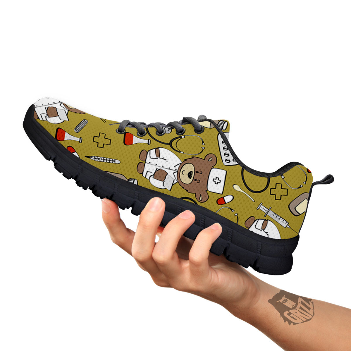 Gold Teddy Bear Nurse - Sneakers-grizzshop