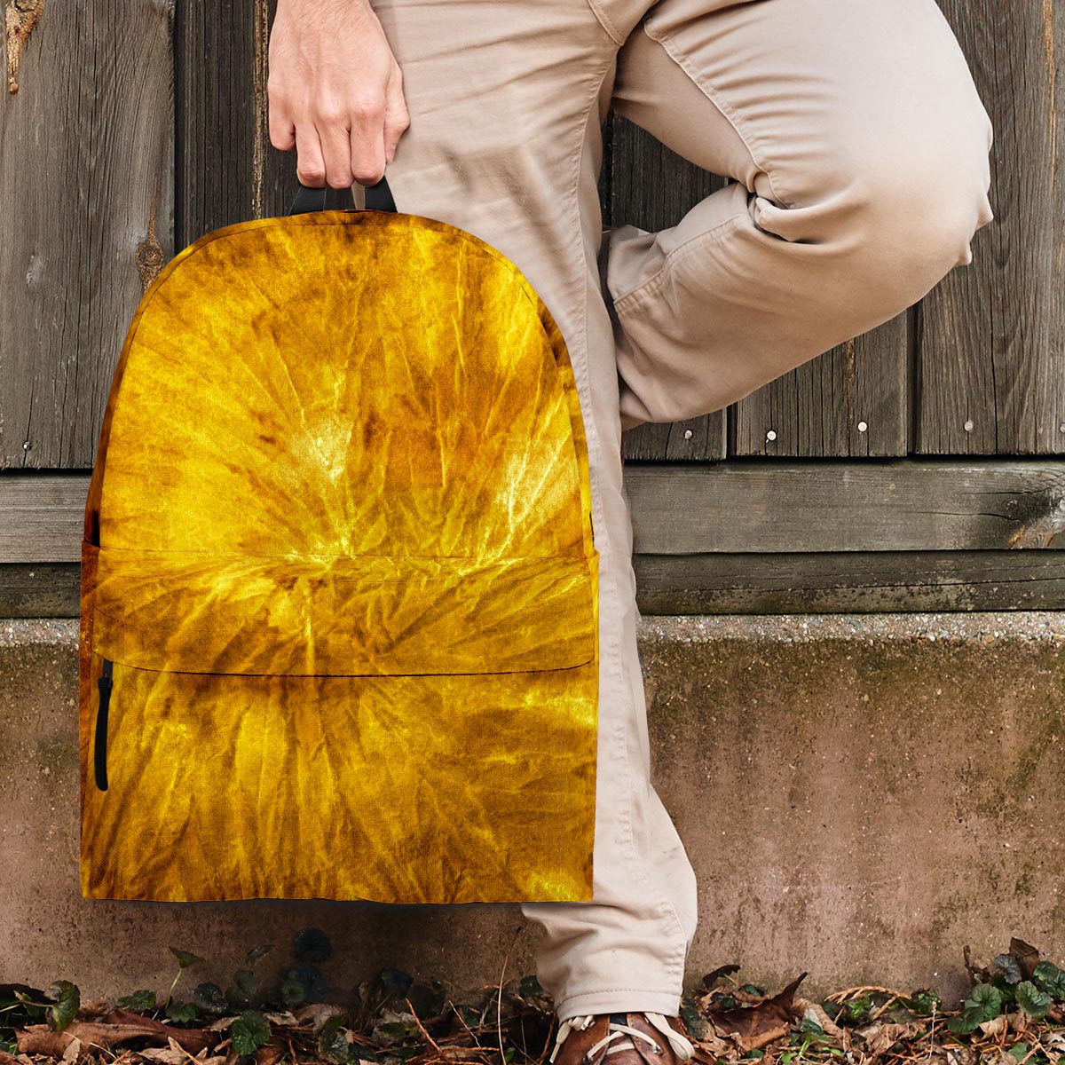 Gold Tie Dye Backpack-grizzshop