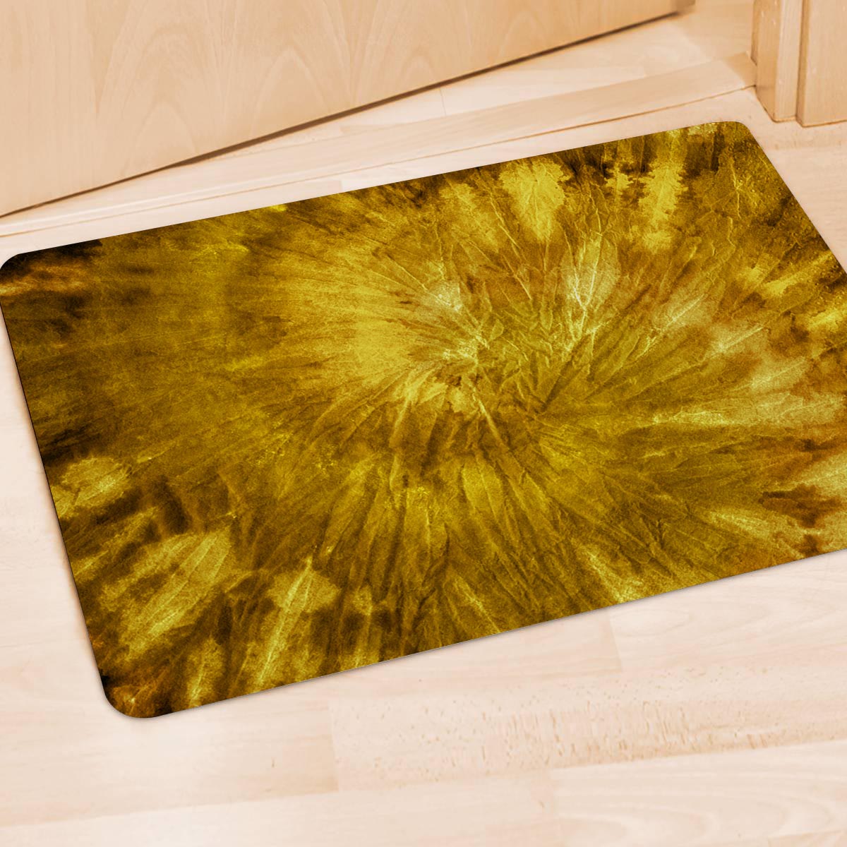 Gold Tie Dye Door Mat-grizzshop