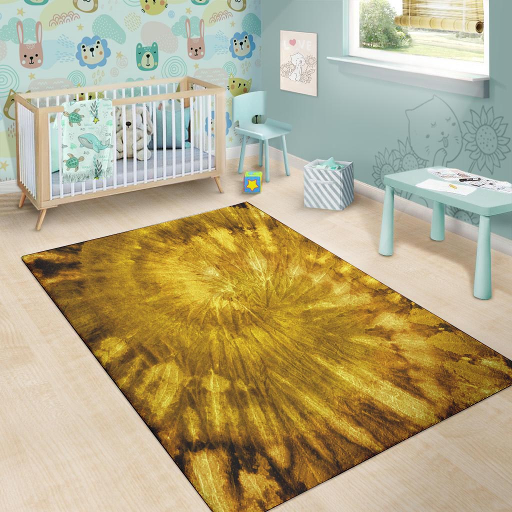 Gold Tie Dye Floor Mat-grizzshop