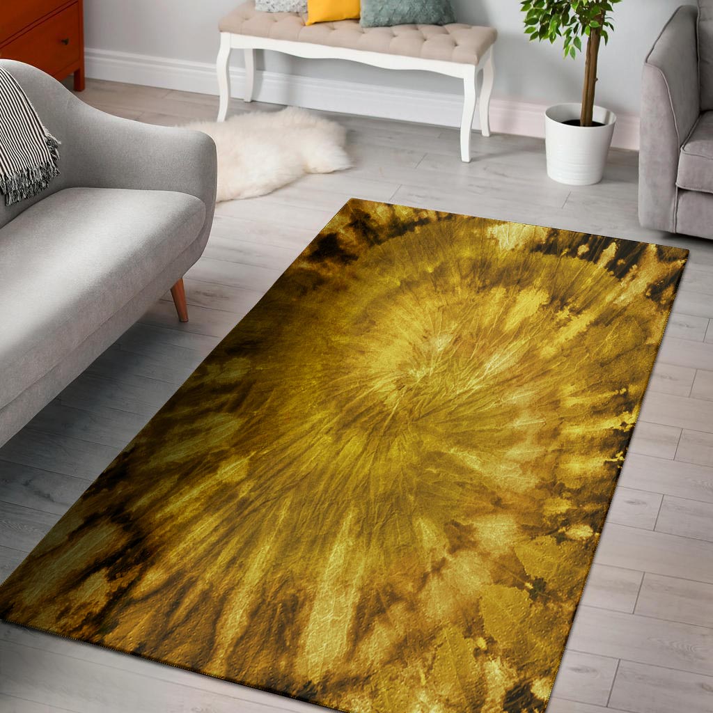 Gold Tie Dye Floor Mat-grizzshop