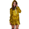 Gold Tie Dye Hoodie Dress-grizzshop