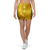 Gold Tie Dye Mini Skirt-grizzshop