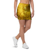 Gold Tie Dye Mini Skirt-grizzshop