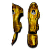 Gold Tie Dye Muay Thai Shin Guard-grizzshop