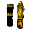 Gold Tie Dye Muay Thai Shin Guard-grizzshop