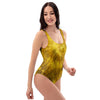 Gold Tie Dye One Piece Swimsuite-grizzshop