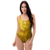 Gold Tie Dye One Piece Swimsuite-grizzshop