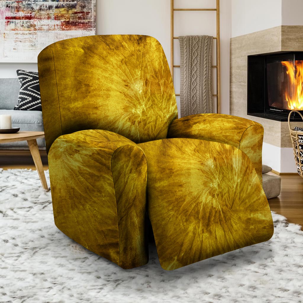 Gold Tie Dye Recliner Cover-grizzshop