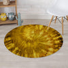 Gold Tie Dye Round Rug-grizzshop