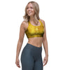 Gold Tie Dye Sports Bra-grizzshop