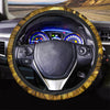 Gold Tie Dye Steering Wheel Cover-grizzshop