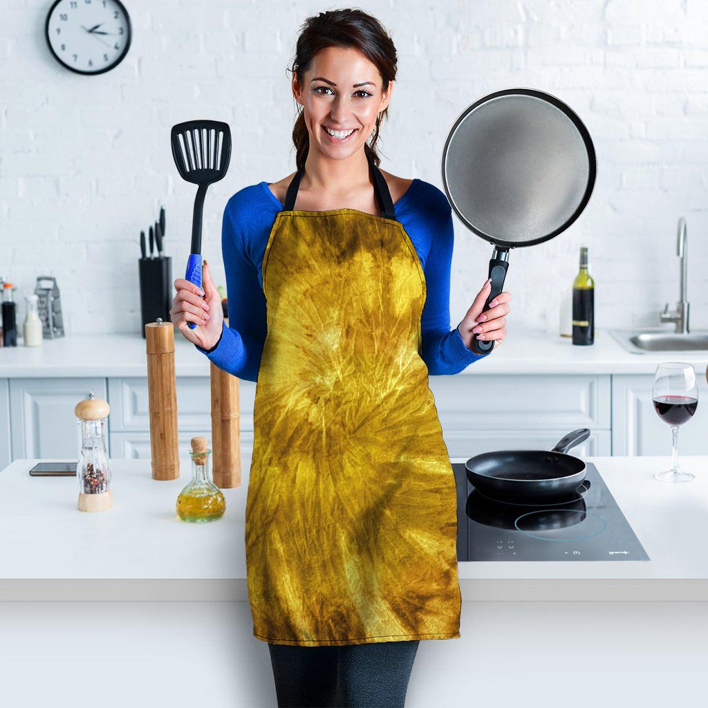 Gold Tie Dye Women's Apron-grizzshop