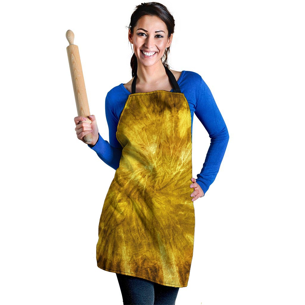 Gold Tie Dye Women's Apron-grizzshop