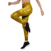 Gold Tie Dye Women's Leggings-grizzshop