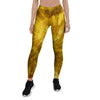 Gold Tie Dye Women's Leggings-grizzshop