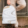 Gold White Marble Backpack-grizzshop