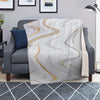 Gold White Marble Blanket-grizzshop