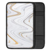 Gold White Marble Car Console Cover-grizzshop