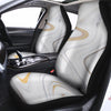 Gold White Marble Car Seat Covers-grizzshop