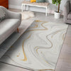 Gold White Marble Floor Mat-grizzshop