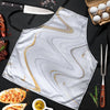 Gold White Marble Men's Apron-grizzshop