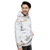 Gold White Marble Men's Hoodie-grizzshop