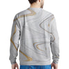 Gold White Marble Men's Sweatshirt-grizzshop