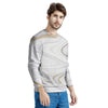 Gold White Marble Men's Sweatshirt-grizzshop