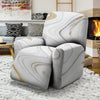 Gold White Marble Recliner Cover-grizzshop