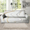 Gold White Marble Sofa Cover-grizzshop