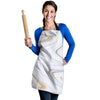 Gold White Marble Women's Apron-grizzshop