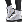 Gold White Marble Women's Boots-grizzshop