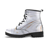 Gold White Marble Women's Boots-grizzshop