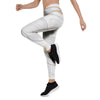 Gold White Marble Women's Leggings-grizzshop