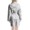 Gold White Marble Women's Robe-grizzshop