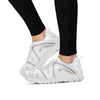 Gold White Marble Women's Sneakers-grizzshop