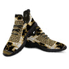 Golden Baroque And Leopard Print Black Athletic Shoes-grizzshop