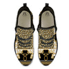 Golden Baroque And Leopard Print Black Athletic Shoes-grizzshop