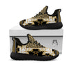 Golden Baroque And Leopard Print Black Athletic Shoes-grizzshop