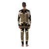 Golden Baroque And Leopard Print Men's Pajamas-grizzshop