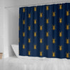 Golden Bug Pattern Print Bathroom Shower Curtain-grizzshop