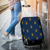 Golden Bug Pattern Print Luggage Cover Protector-grizzshop