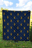 Golden Bug Pattern Print Quilt-grizzshop