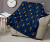 Golden Bug Pattern Print Quilt-grizzshop