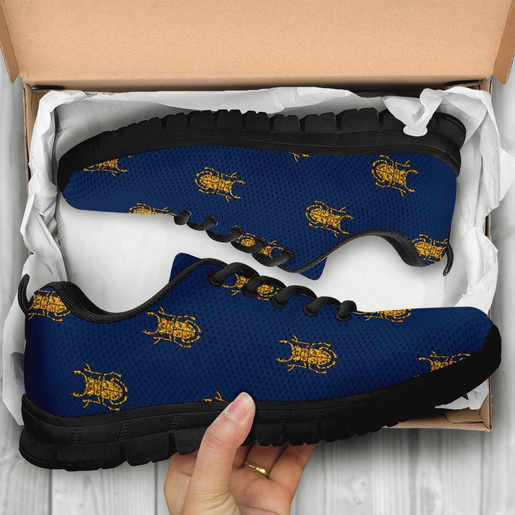 Golden Bug Pattern Print Sneaker Shoes For Men Women-grizzshop