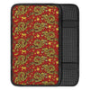 Golden Chinese Dragon Floral Print Car Console Cover-grizzshop